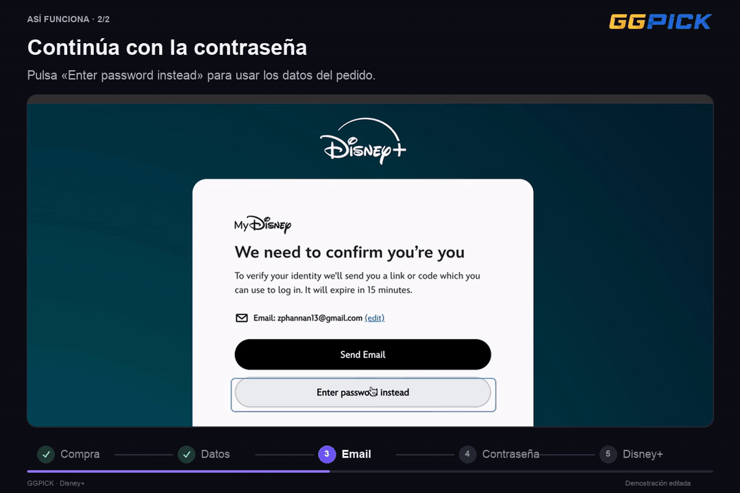 suscripción de 12 meses a Disney Plus Básico 2